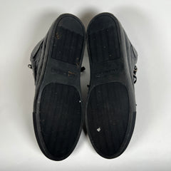 Balenciaga Black Leather Arena High Tops Size 43