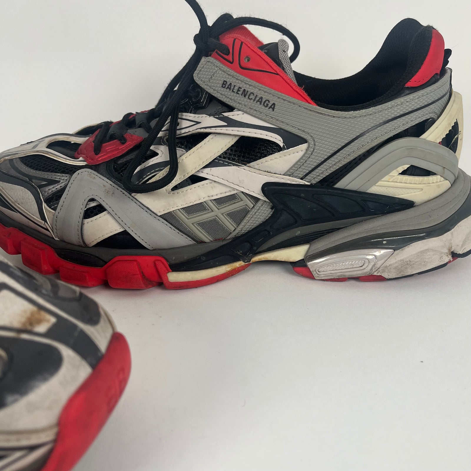 Balenciaga Track 2 Red/Grey Size 12