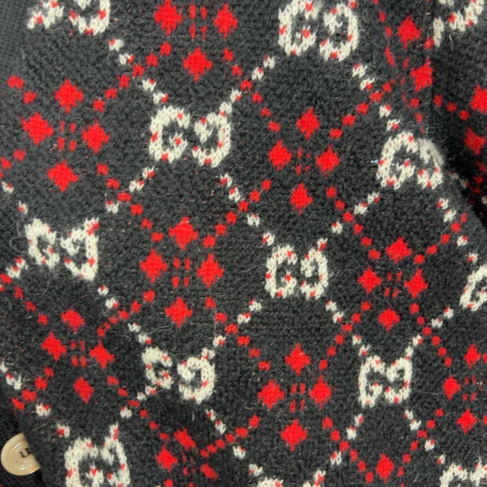 Gucci GG Diamond Wool Cardigan