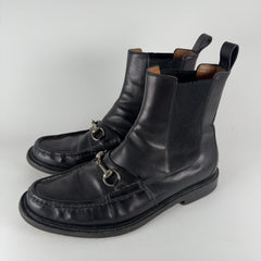 Gucci Horsebit Leather Chelsea Boots