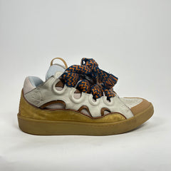 Lanvin Yellow/Brown Curb Sneaker Size 44