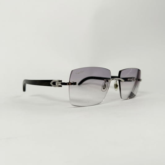 Cartier C Frame Dark Buffalo Horn Glasses