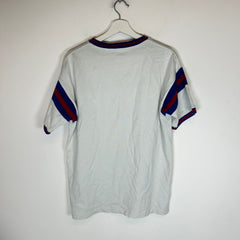 Saint Laurent Striped Appliqued Logo Tee Size L