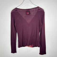Dolce Gabbana Purple Top Size S
