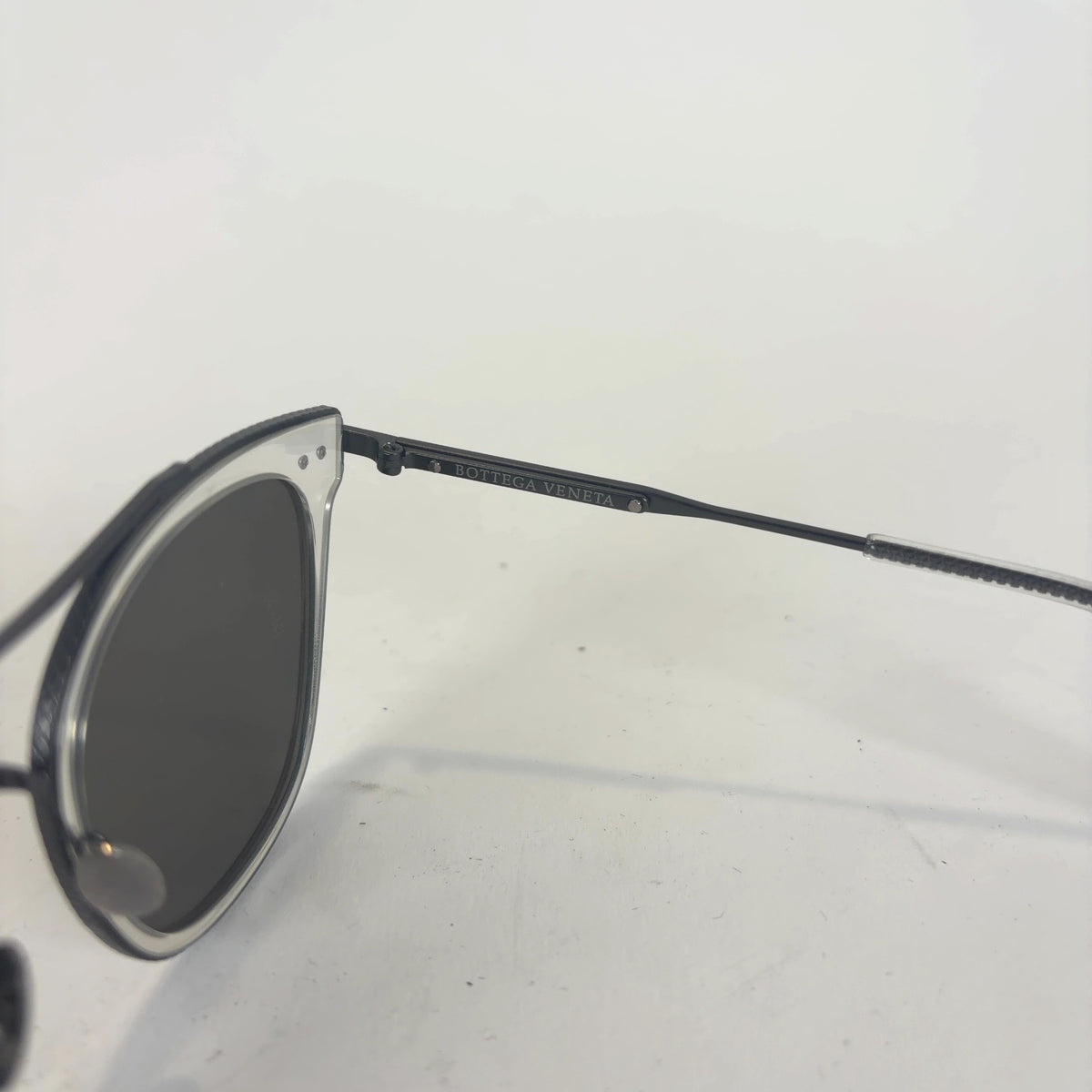 Bottega Veneta Clear Silver Sunglasses