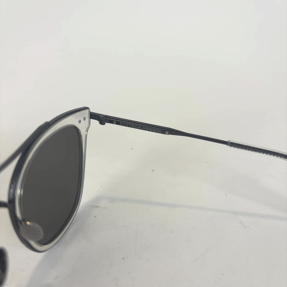 Bottega Veneta Clear Silver Sunglasses