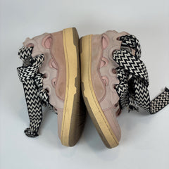 Lanvin Pale Pink Curb Lowtop Sneakers