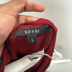 Gucci Red Silk Dress Size Large