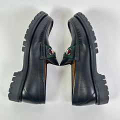 Gucci Horsebit Web Lug Sole Loafers