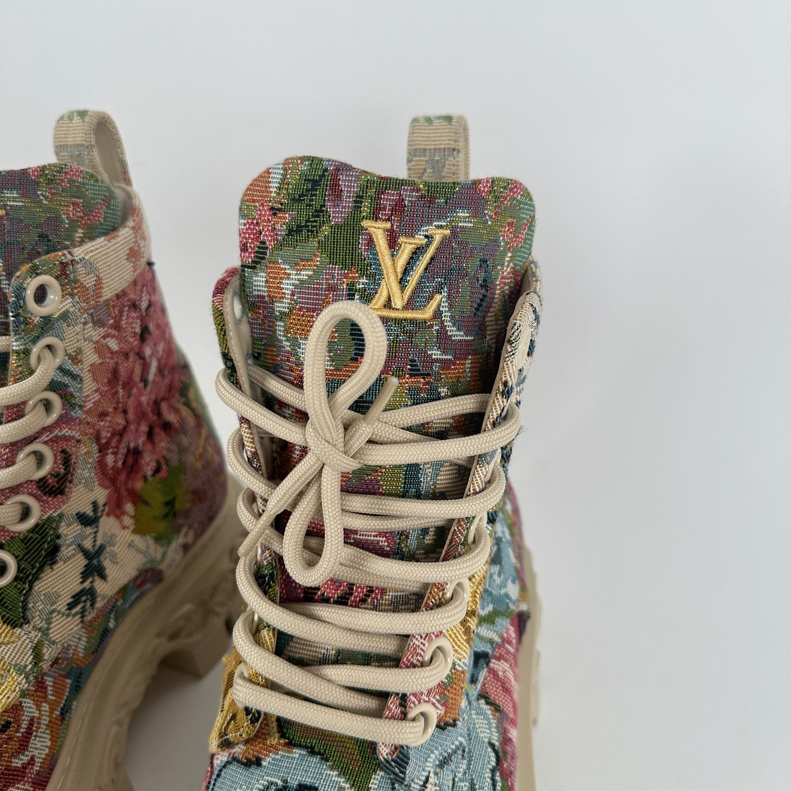 Louis Vuitton Canvas Baroque Ranger Boot Size 7