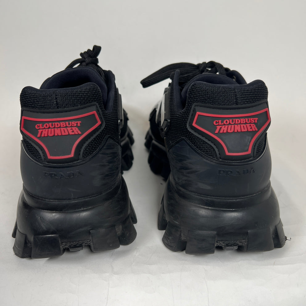 Prada Black Cloudbust Thunder Sneaker Size 10