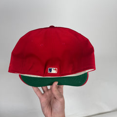 Fear of God x New Era Red Fitted Cap Size 7 1/8
