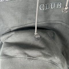 Anonymous Club Black Embroidered Logo Hoodie Size L