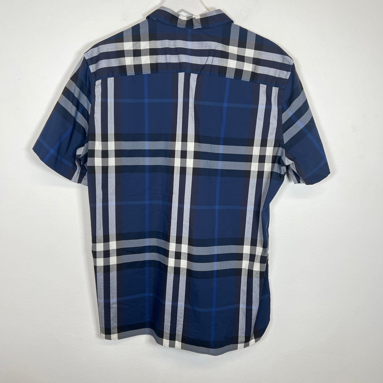 Burberry Blue Plaid Shirt Size XL