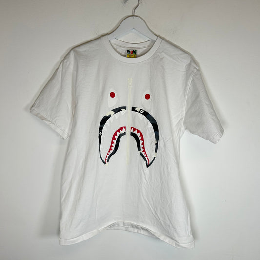 Bape White Shark T-shirt Size XL