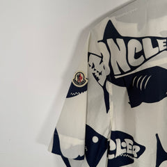 Moncler Shark Nylon Camp Shirt Size S