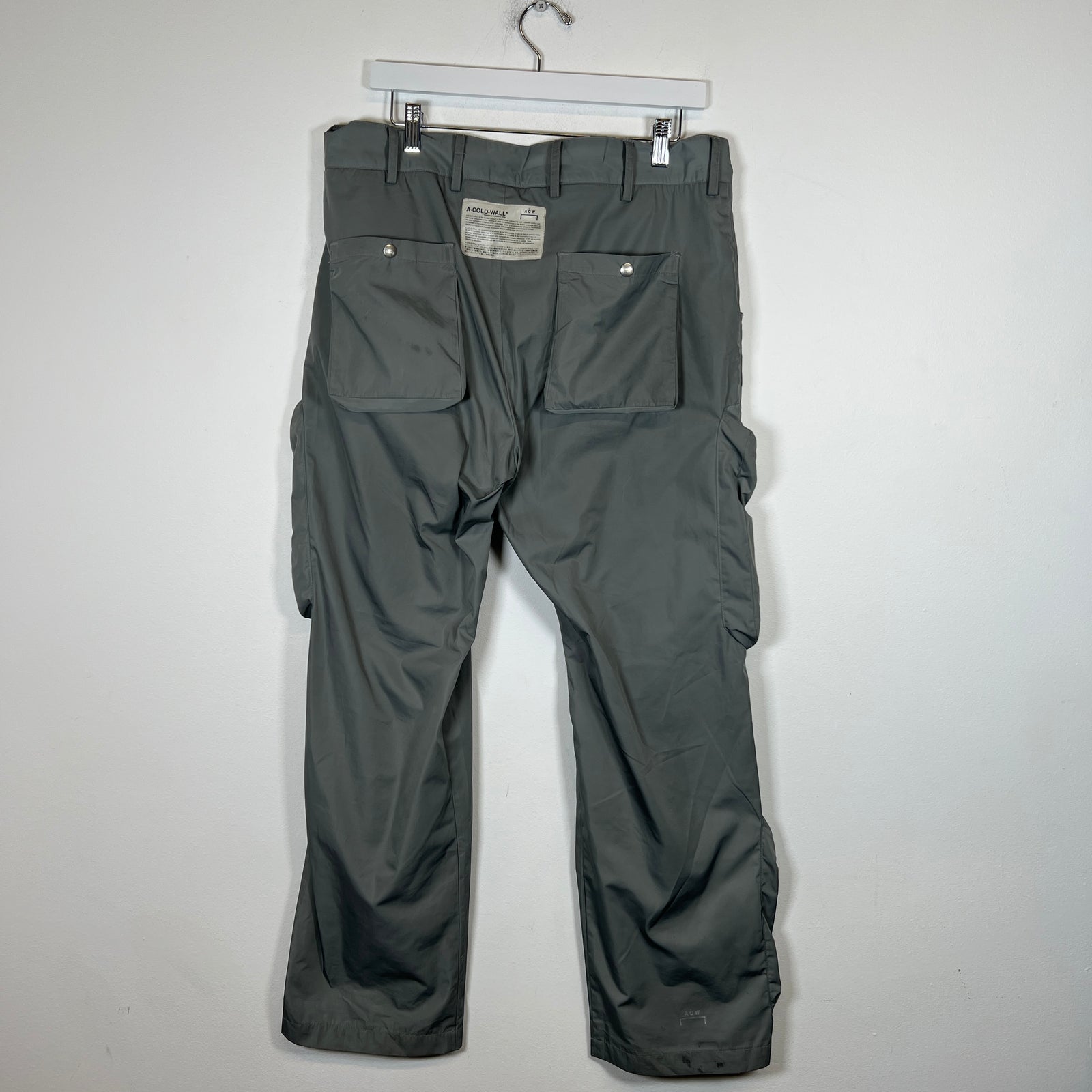 A-Cold-Wall Grey Multi Pocket Cargo Pants Size L