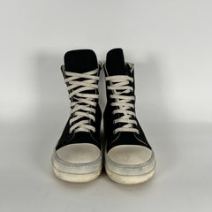 Rick Owens DrkShdw Black Canvas Ramones Size 37