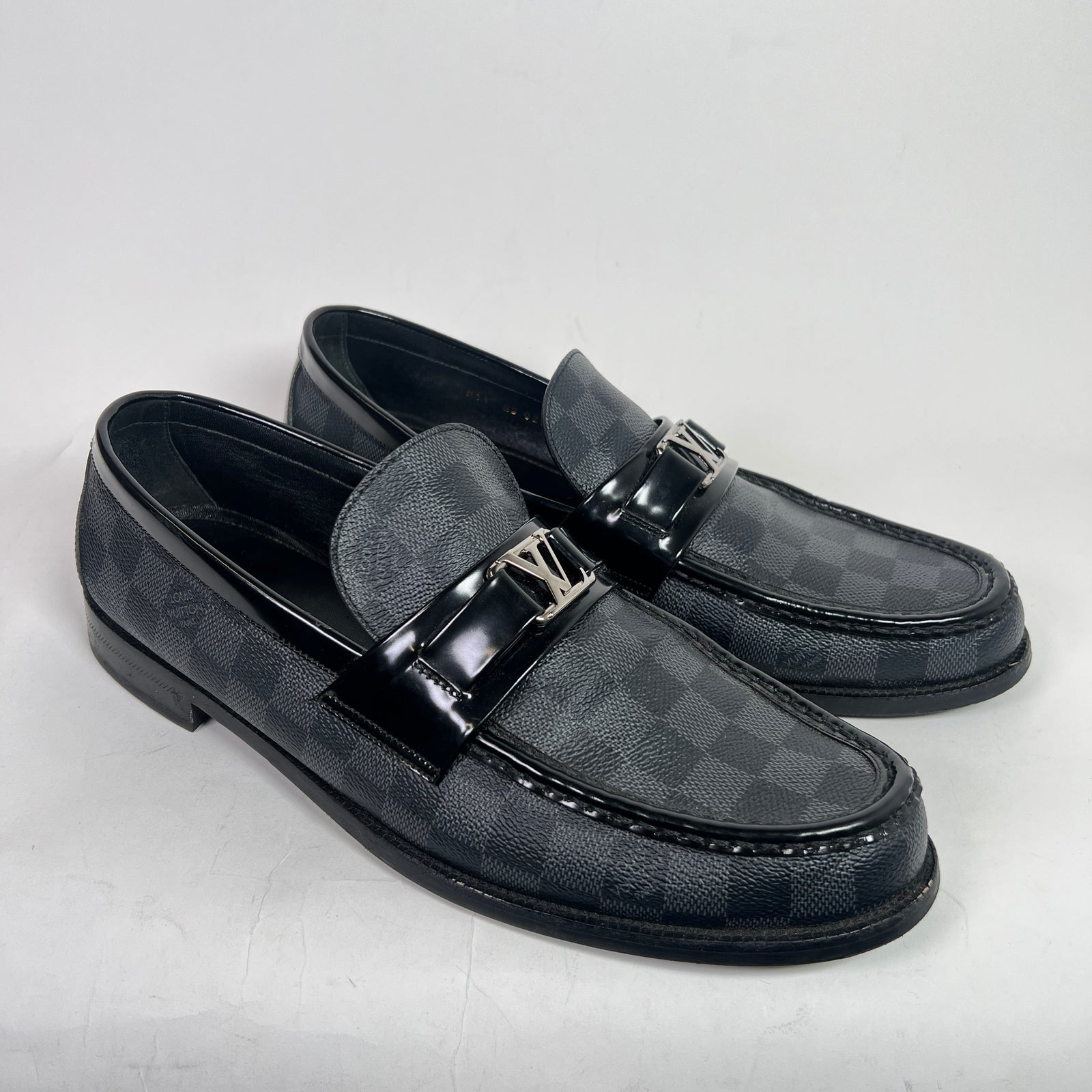 Louis Vuitton Damier Graphite Major Loafers