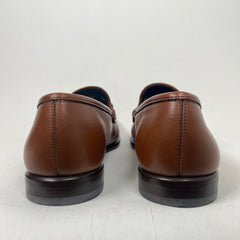 Salvatore Ferragamo Brown Leather Mason Loafers Size 8.5