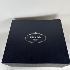 Prada Black Monolith Ankle Boot Size 10.5
