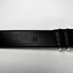 Chrome Hearts Black Double Roller Belt Size 34