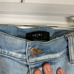 Amiri 'AM' Lightwash Jeans Size 38