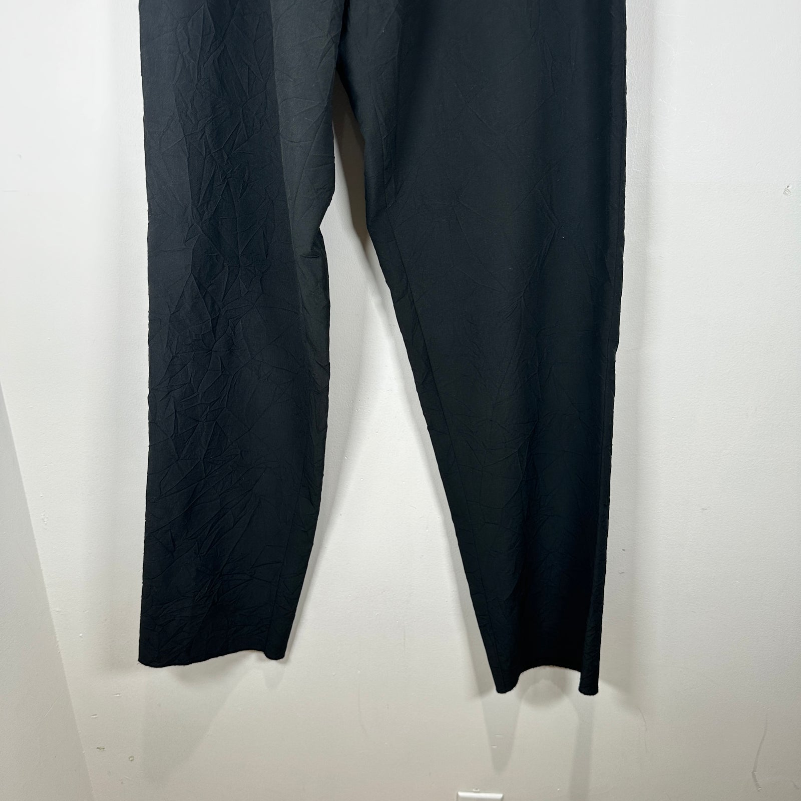Issey Miyake Men Black Adjustable Slack Pants Size 36