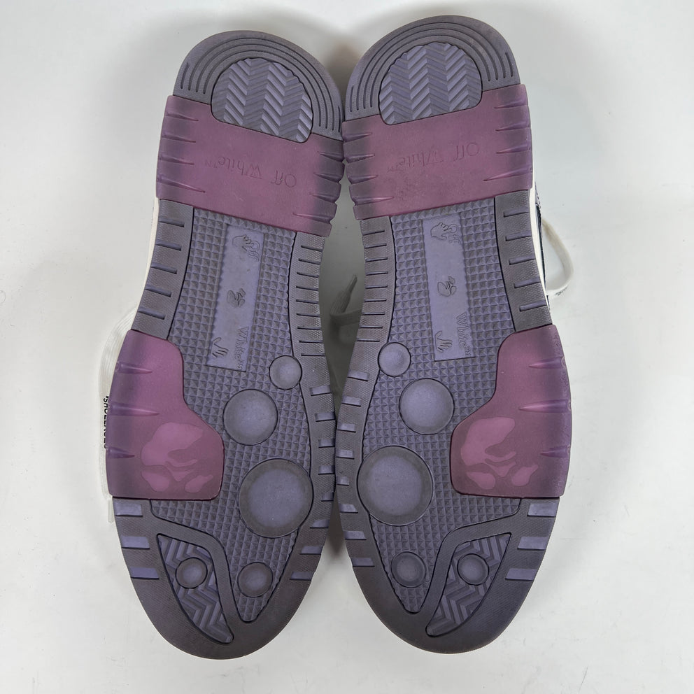 Off White Purple Out The Office Sneaker Size 46
