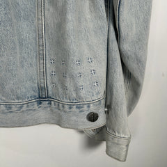 Ksubi Blue Rhinestone Denim Jacket Size S