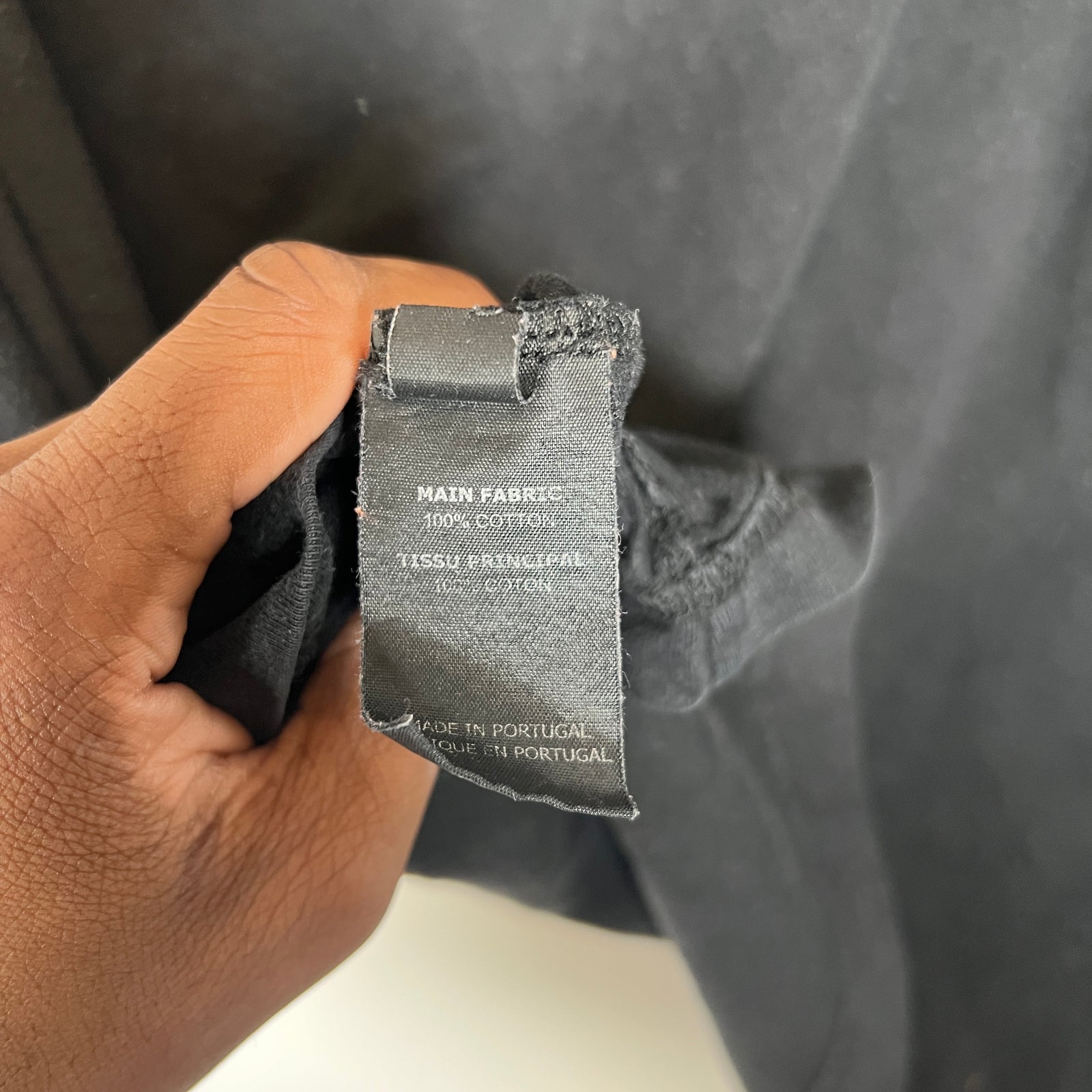 Vetements Black Reflective Staff T-Shirt Size L