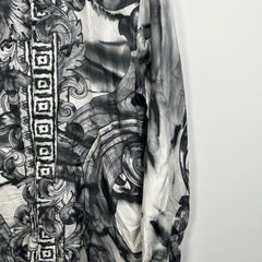 Versace Grey Silk Shirt Size M