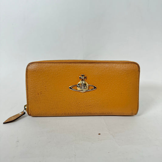 Vivienne Westwood Gold Orb Tan Wallet