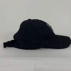 Saint Laurent Distressed Tweed 'SL' Logo Hat
