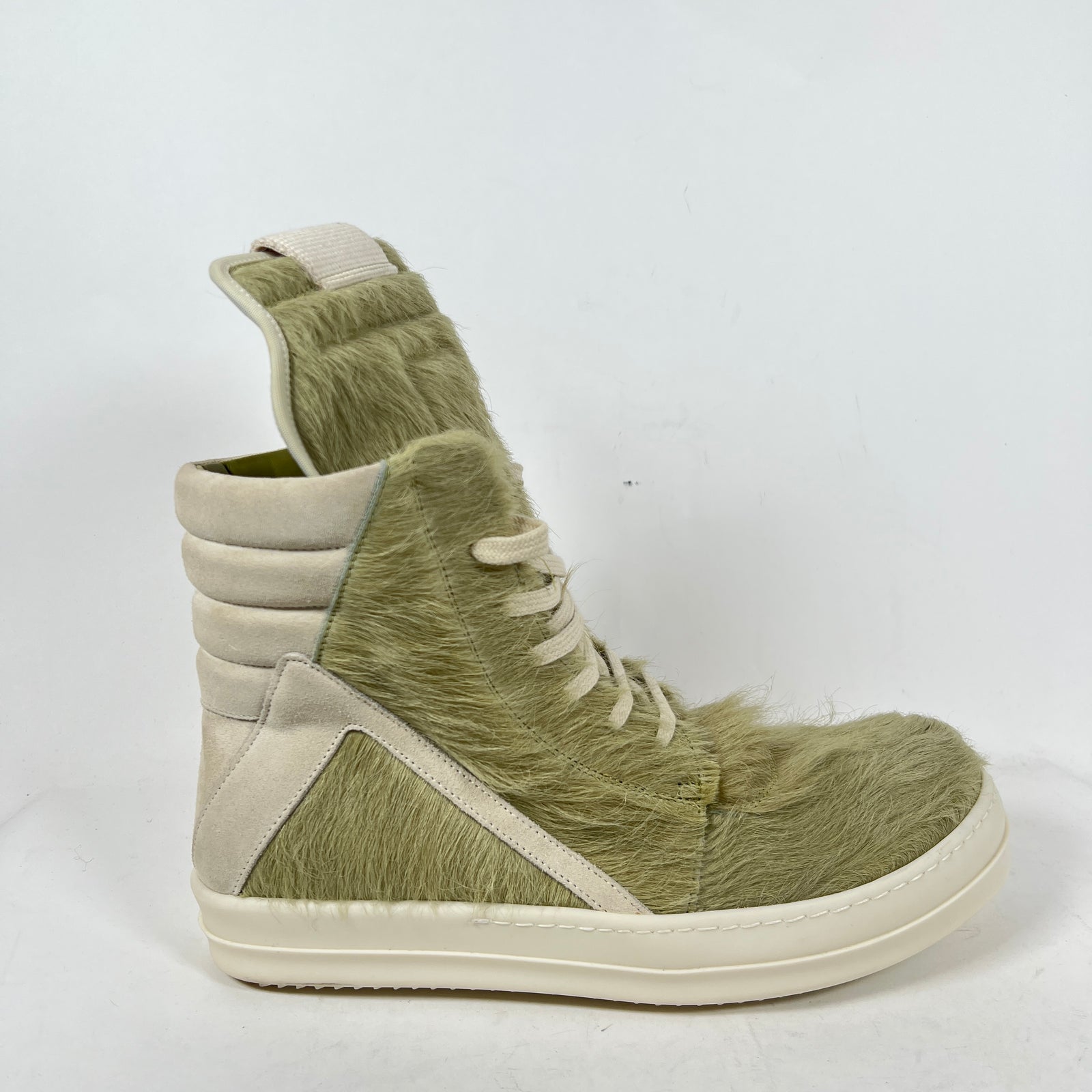 Rick Owens Dirty Acid/Milk Ponyhair Geobasket Size 42