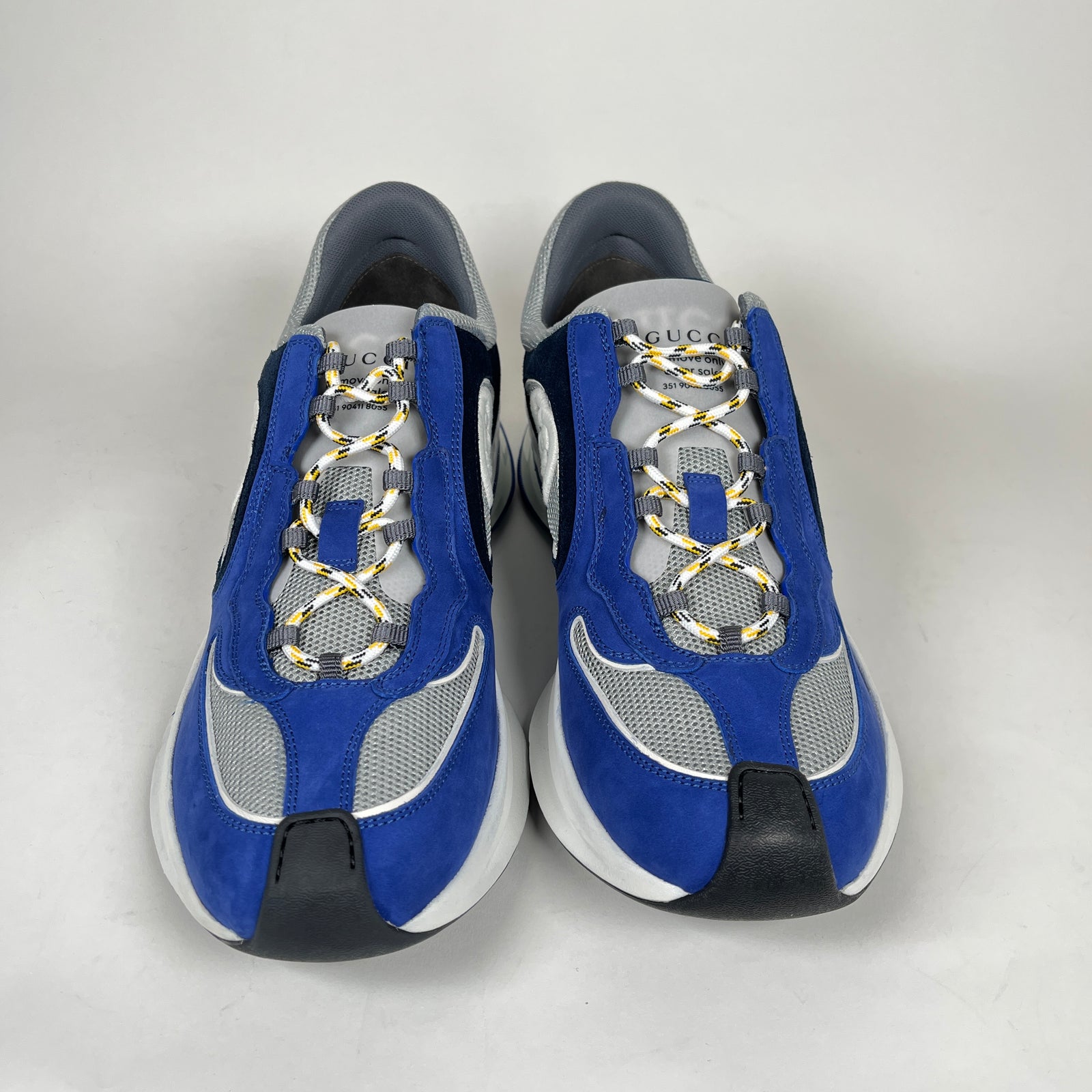 Gucci Blue Suede Run Sneakers Size 11.5