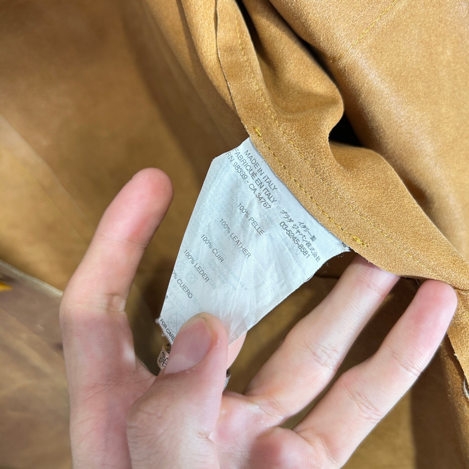Miu Miu Leather Over Shirt Size 48