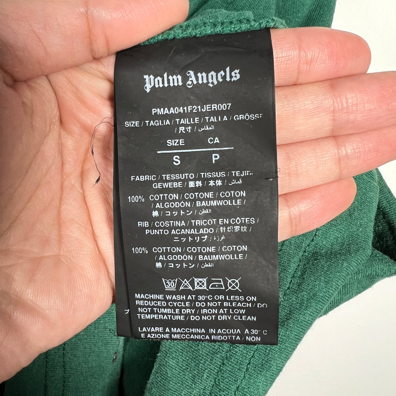 Palm Angels x Missoni Green Heritage Tee Size S