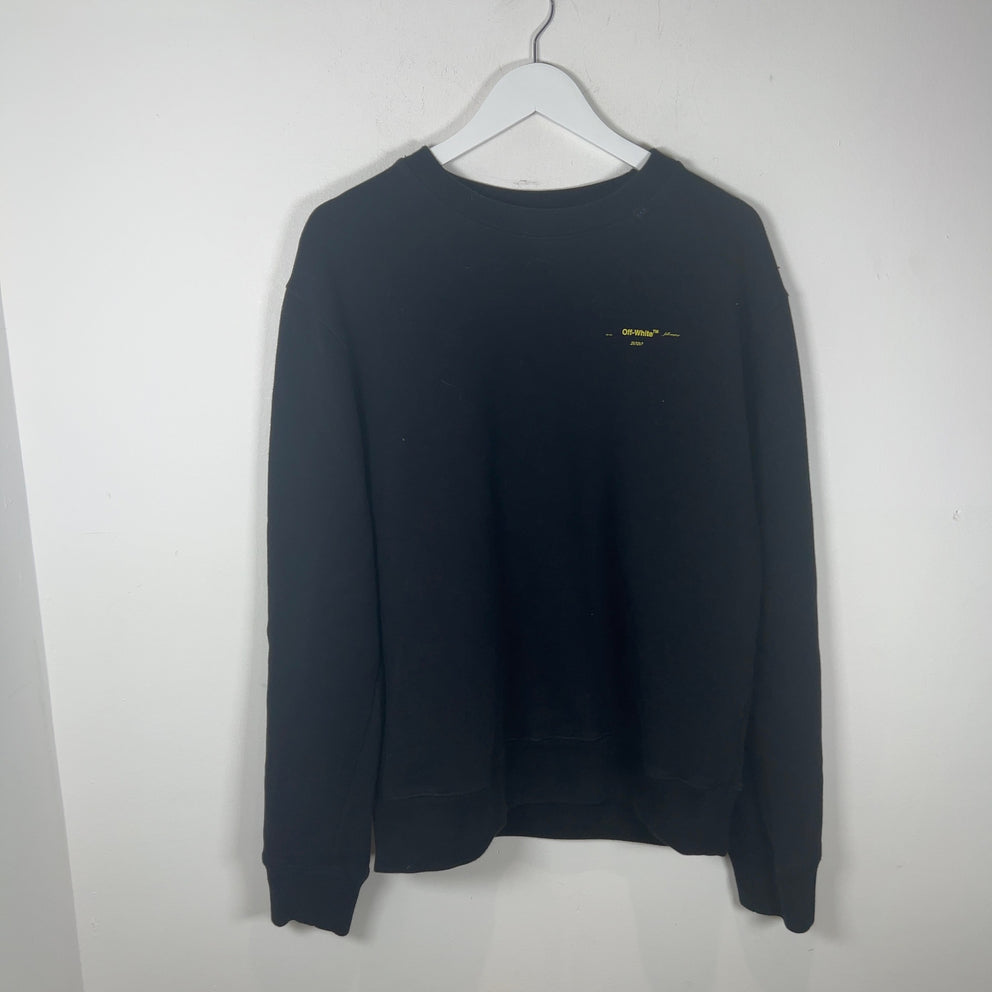 Off-White Yellow Marked Arrows Crewneck