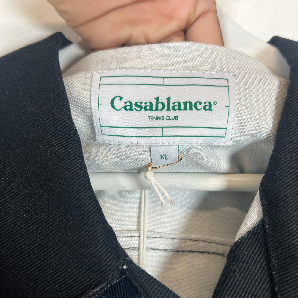 Casablanca Vol-Au-Nuit Printed Denim Jacket Size XL