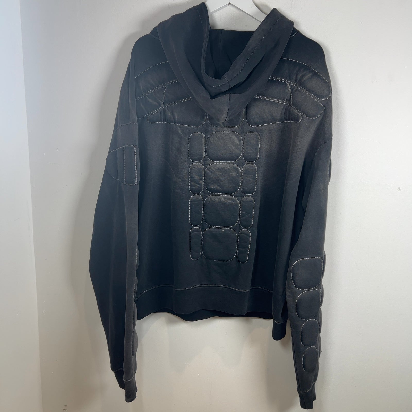 Satoshi Nakamoto Enduro Padded Spell Out Logo Hoodie