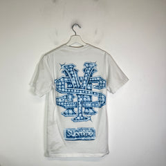 Supreme White Snowman Logo T-Shirt Size L