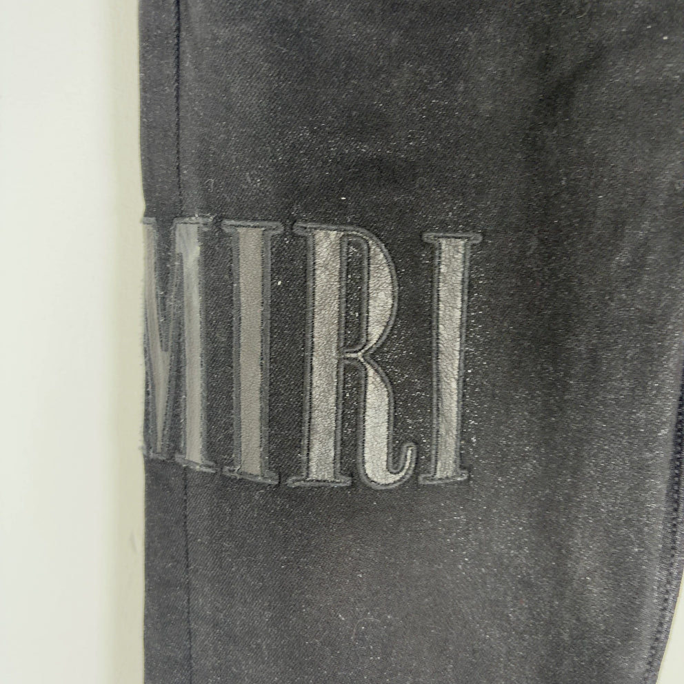 Amiri Thigh Logo Black/Black Jeans