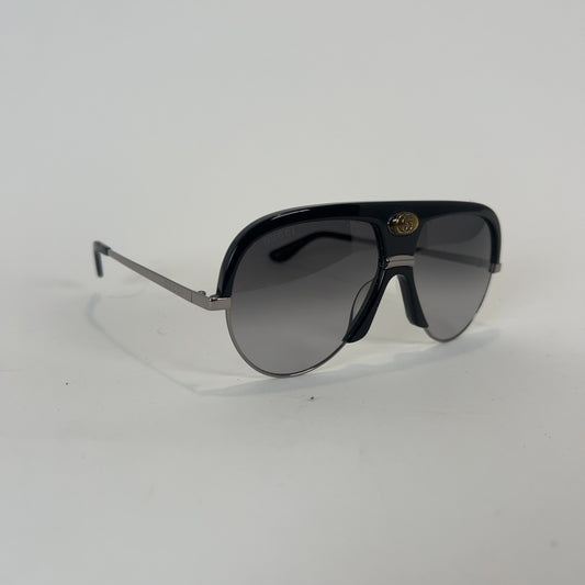 Gucci Gold 'GG' Stone Aviator Sunglasses