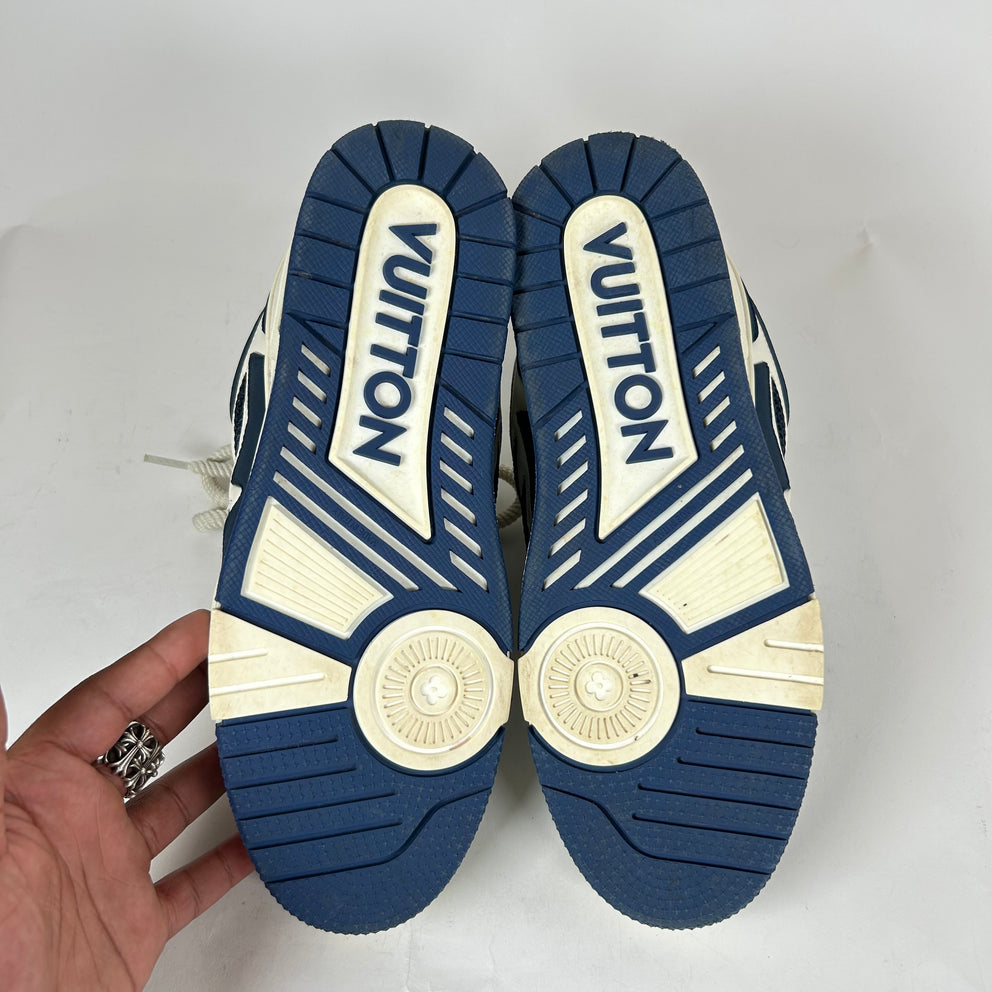 Louis Vuitton Navy Skate Sneaker Size LV 9