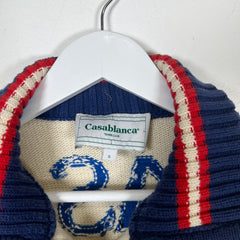 Casablanca Knit Swan Zip Up Size S