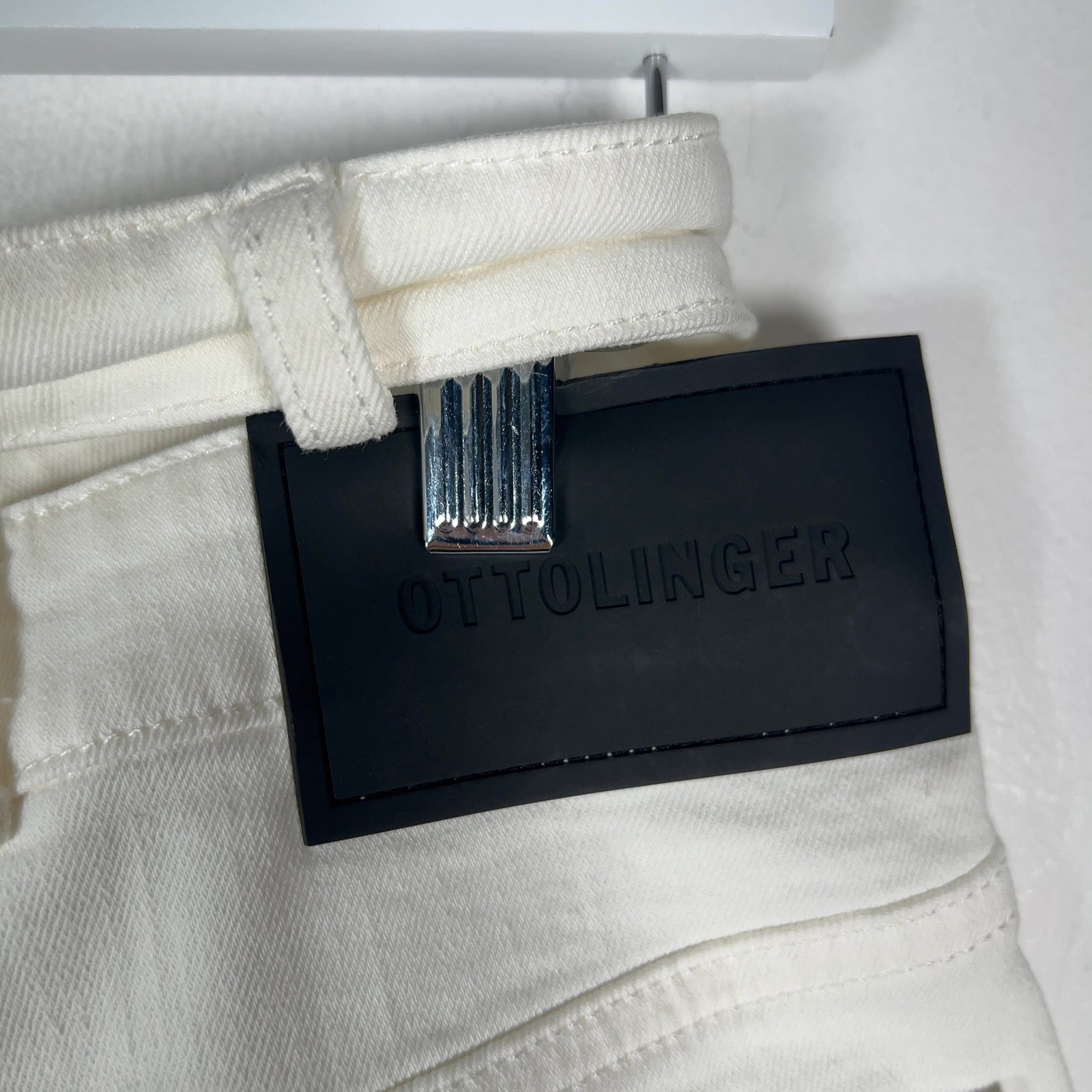 Ottolinger White Asymmetrical Wrap Shorts Size M