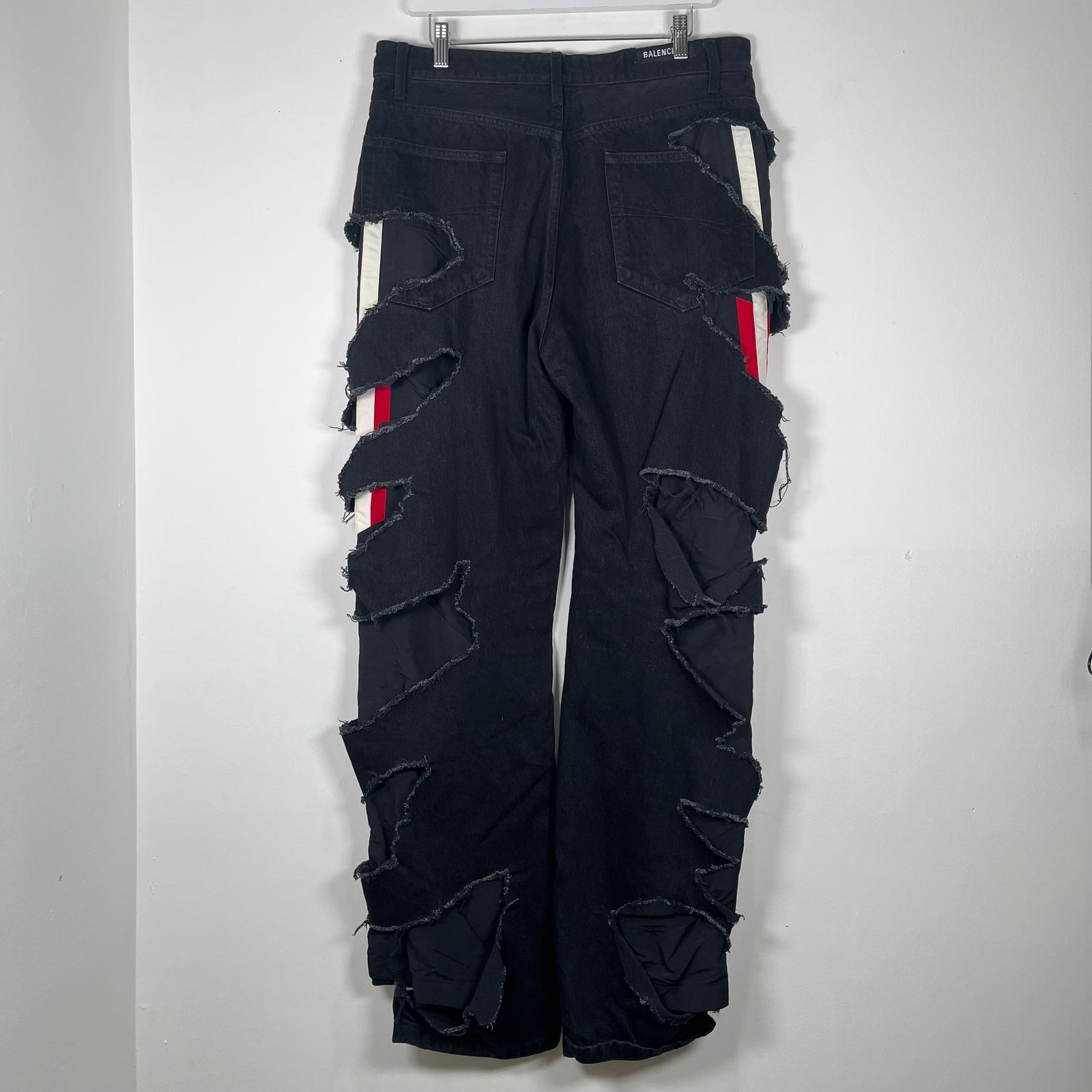 Balenciaga AW21 'Afterworld' Slashed Jeans Size L