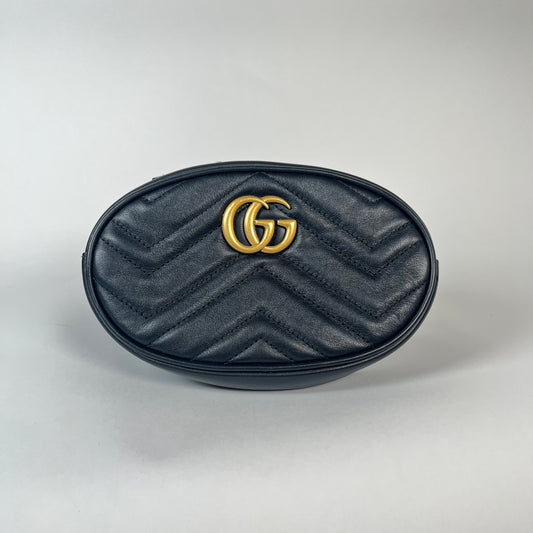 Gucci Marmont GG Oval Belt Bag