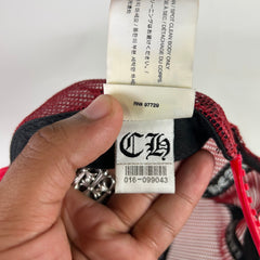 Chrome Hearts Smoked Red Fuck Hollywood Trucker Hat
